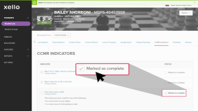 Highlight around Completed checkbox